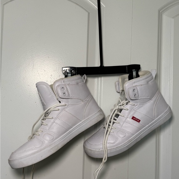 White High-Top Sneakers - Picture 1 of 4